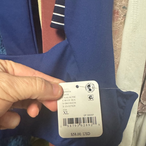 FP Movement Don't Let Go Sports Bra on Blue Sea Size XL NWT Retail $58 - Picture 6 of 6